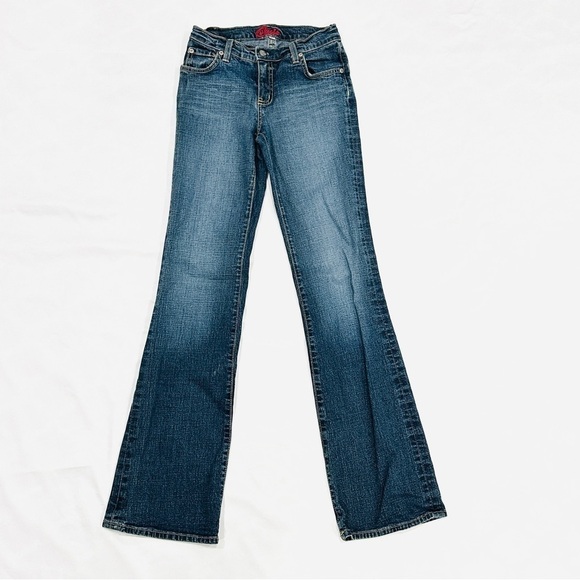 Blue Cult Flare Bell Bottom Dark Wash Jeans - Picture 1 of 7